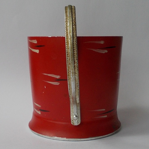 Подстаканник Полосы (красный фон) - Мытищинский завод сувенирных изделий (МЗСИ)